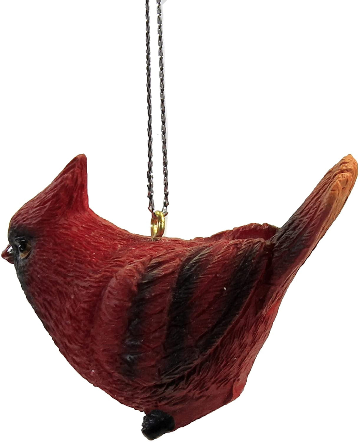 Holiday Ornament Male Cardinal, 1.75", Polyresin, Christmas Good Health, Decorative Hanging Ornaments, 134091