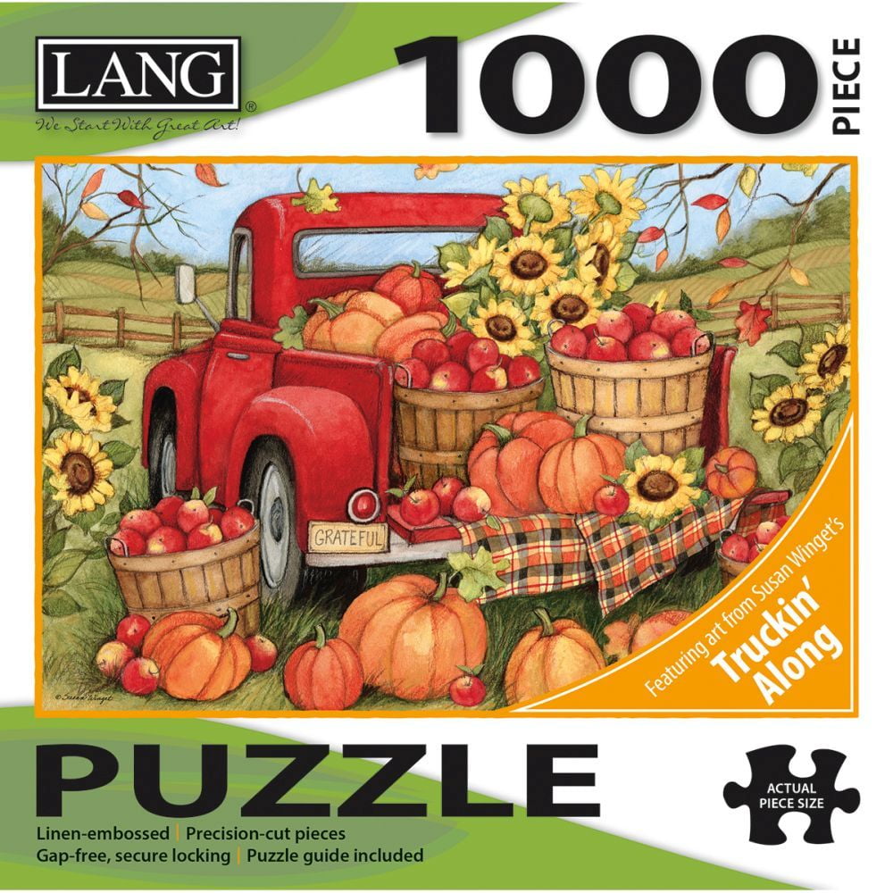 Lang 1000 Piece Puzzle Harvest Truck
