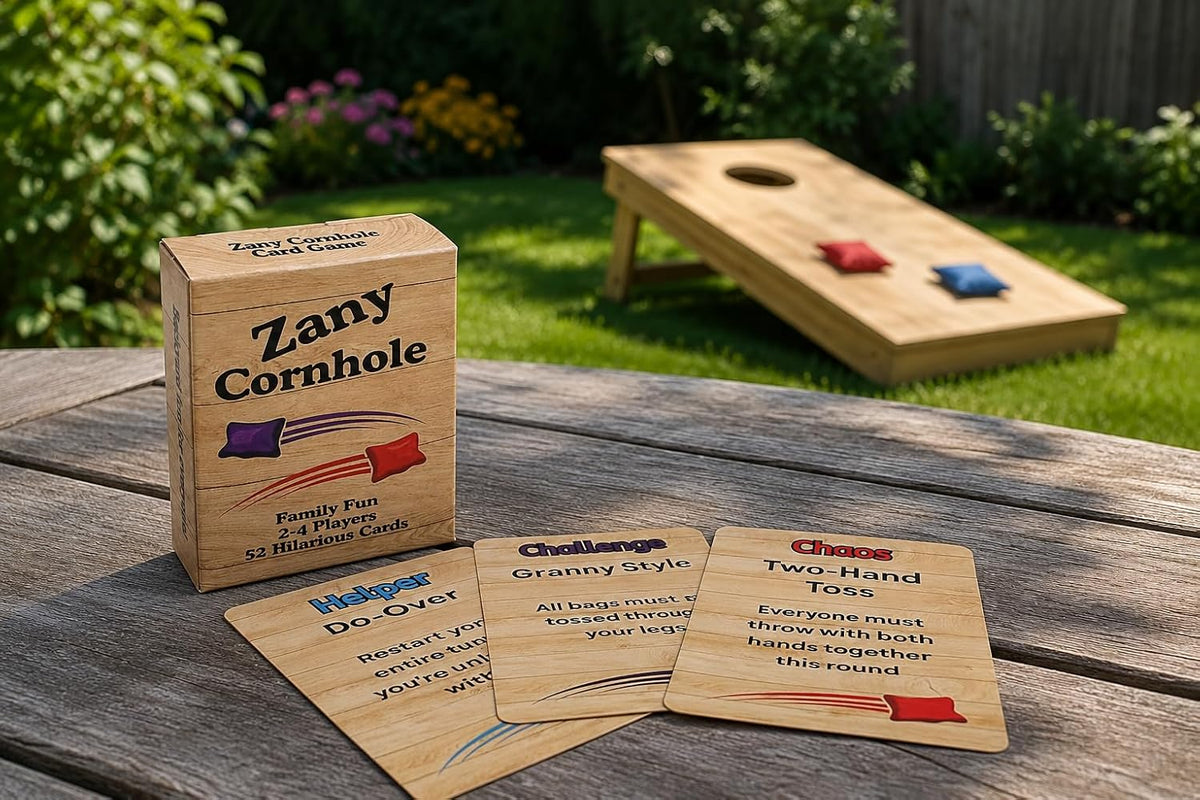 Zany Cornhole Card Deck - Add Hilarious Twists & Challenges to Your Cornhole Games