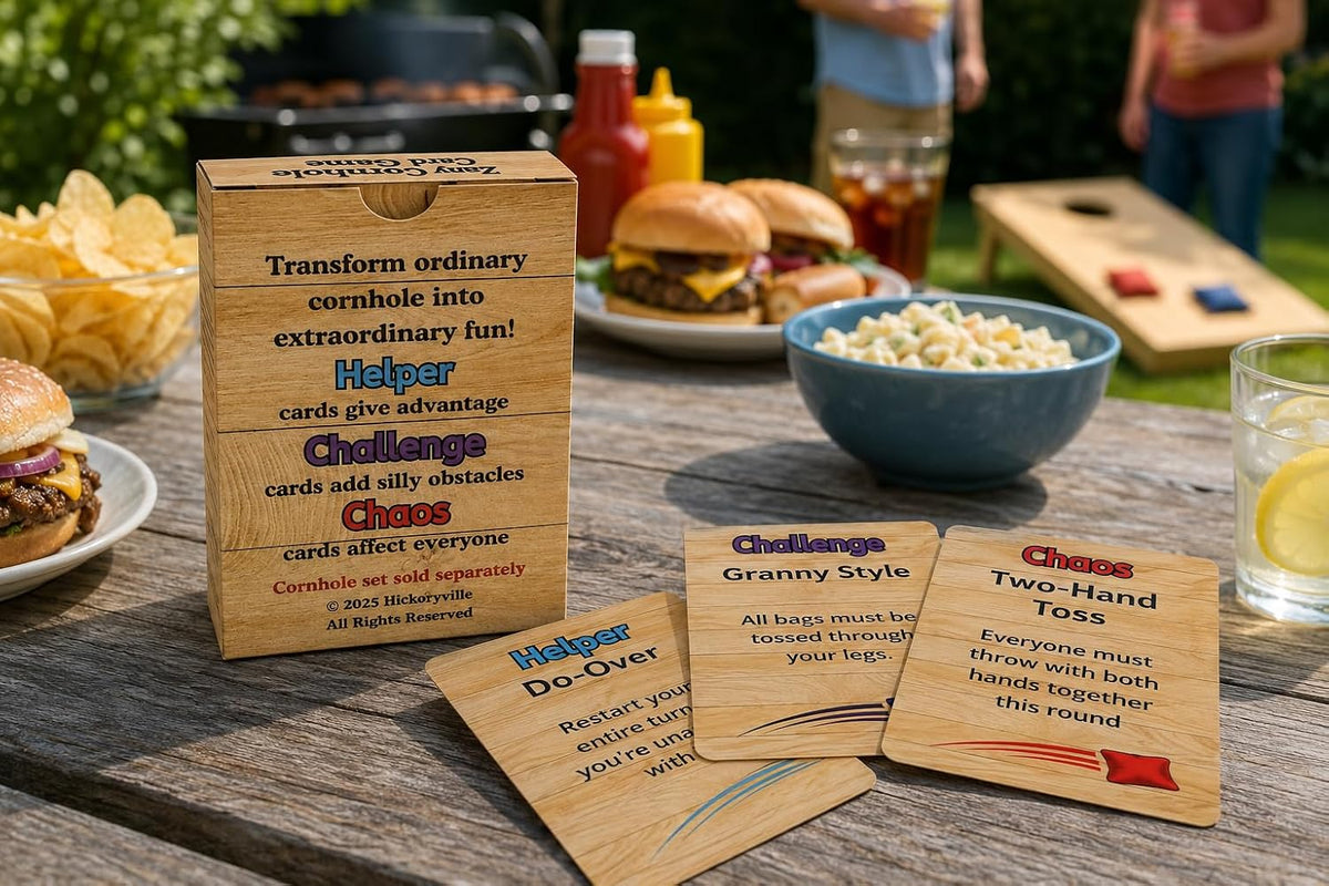 Zany Cornhole Card Deck - Add Hilarious Twists & Challenges to Your Cornhole Games