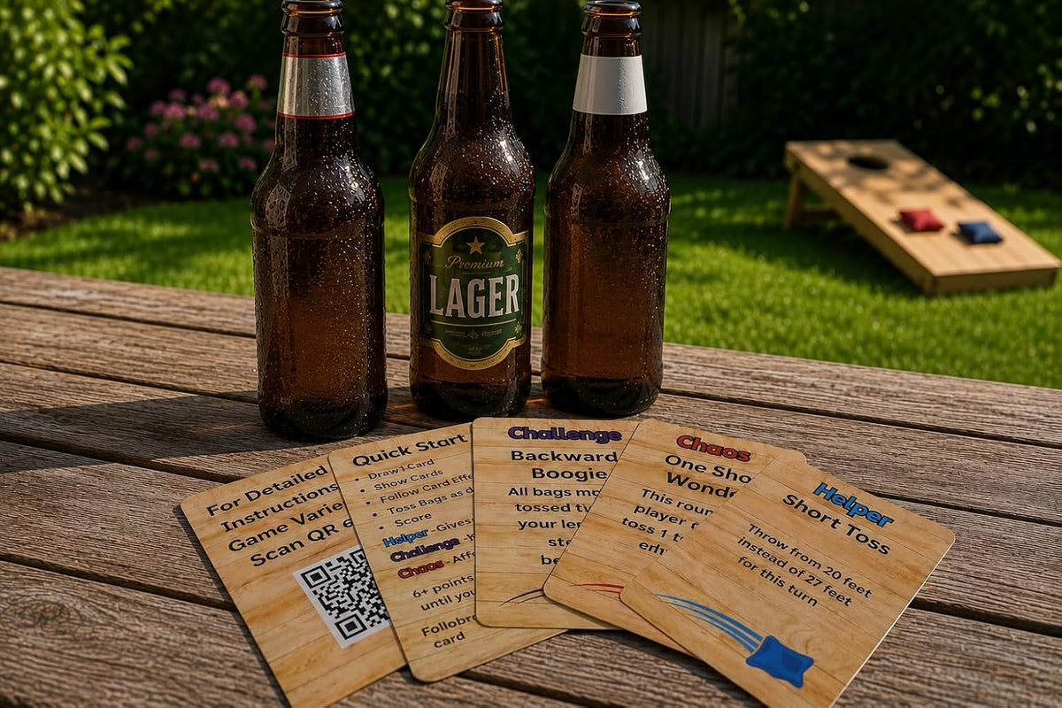 Zany Cornhole Card Deck - Add Hilarious Twists & Challenges to Your Cornhole Games