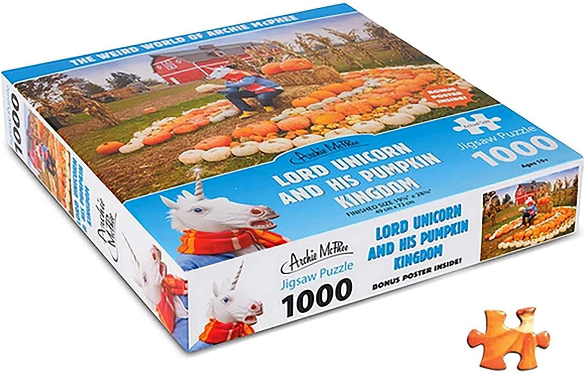 Accoutrements Lord Unicorn & His Pumpkin Kingdom 1000-Piece Jigsaw Puzzle Standard