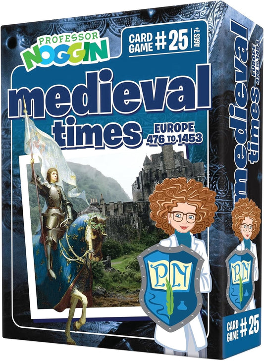 Professor Noggin: Medieval Times Educational Card Game For 2 or more Players Ages 7 and up