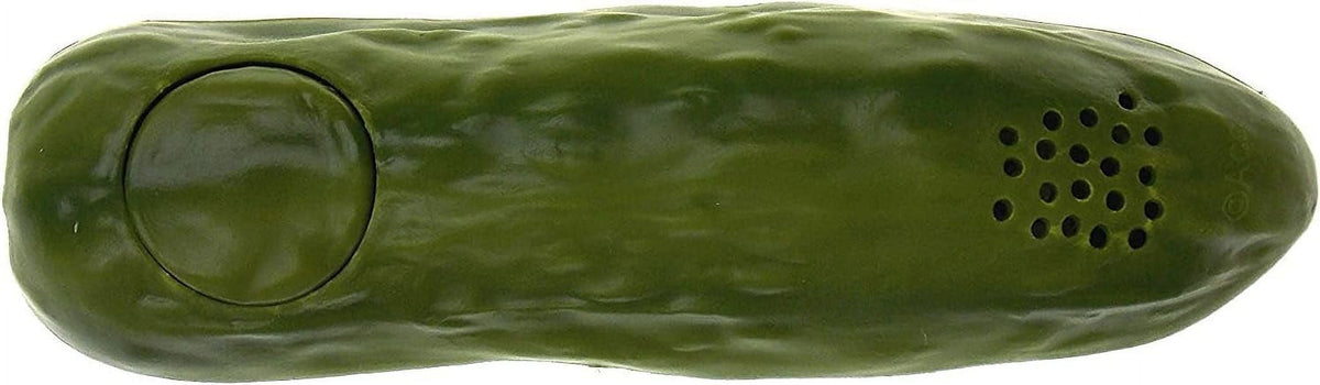 Yodeling Pickle Bundled with Christmas Noble Gems Pickle In Santa Hat Ornament