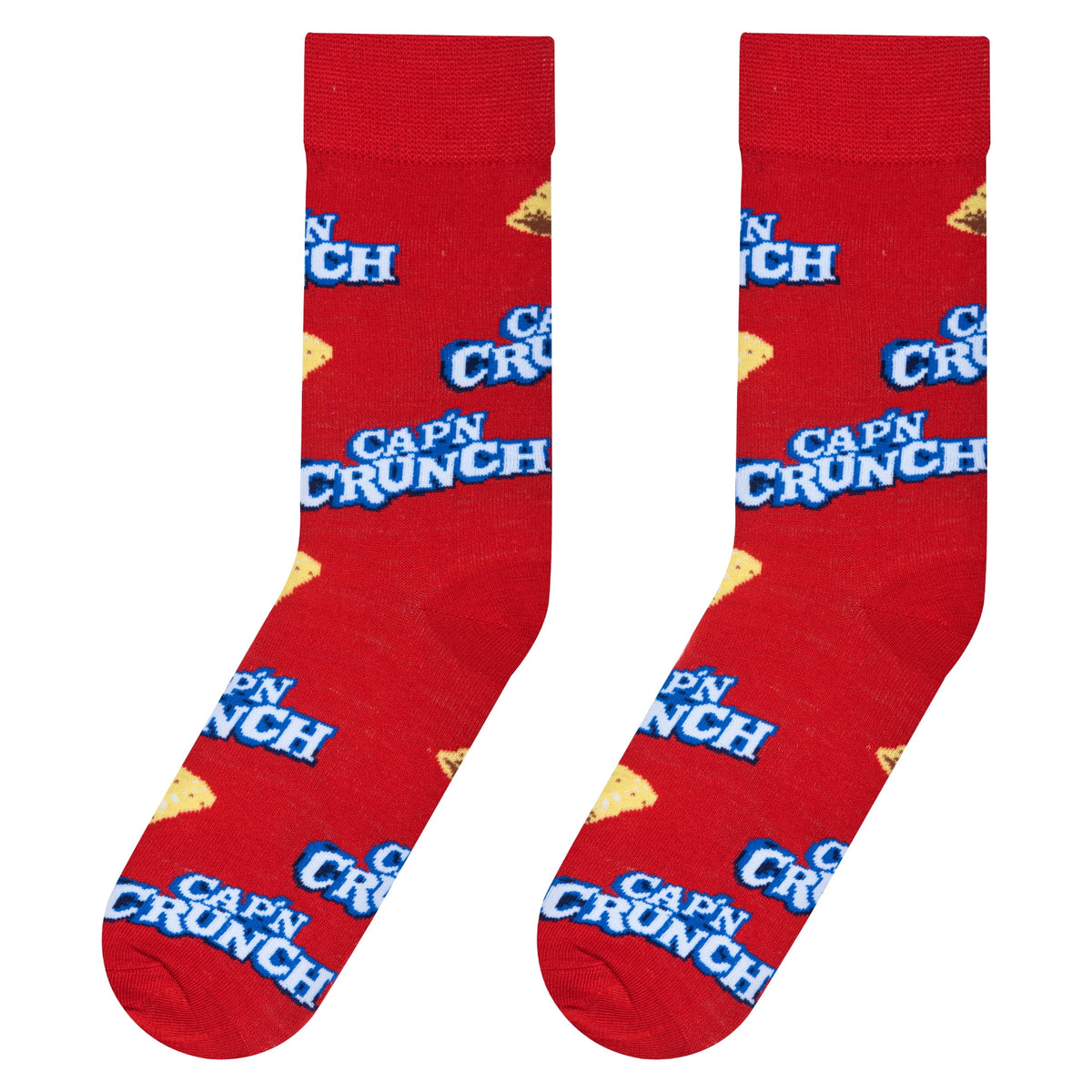Crazy Socks Cap'n Crunch Cereal Crew Socks, Size Large