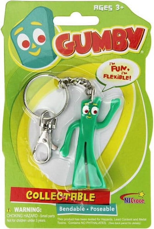 Gumby 3 Bendable Keychain