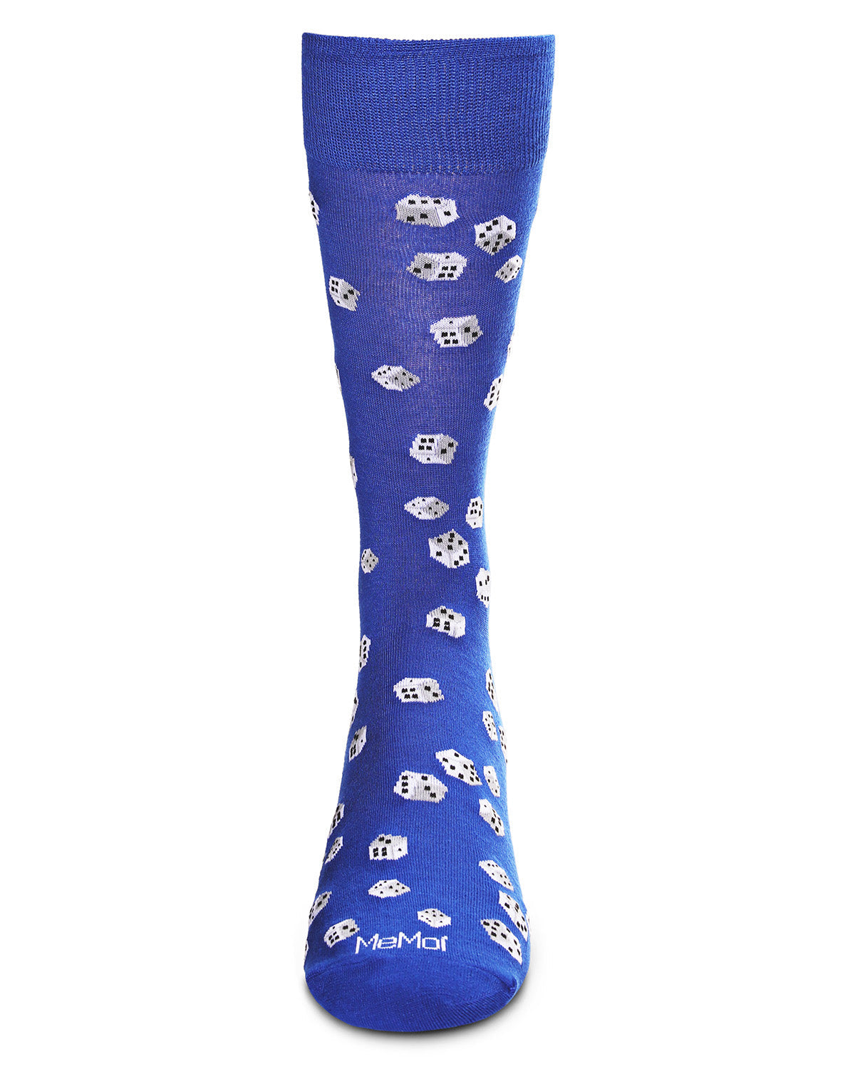 MeMoi Men's Roll of the Dice Bamboo Blend Novelty Crew Sock - Mens - Male, 10-13, Black