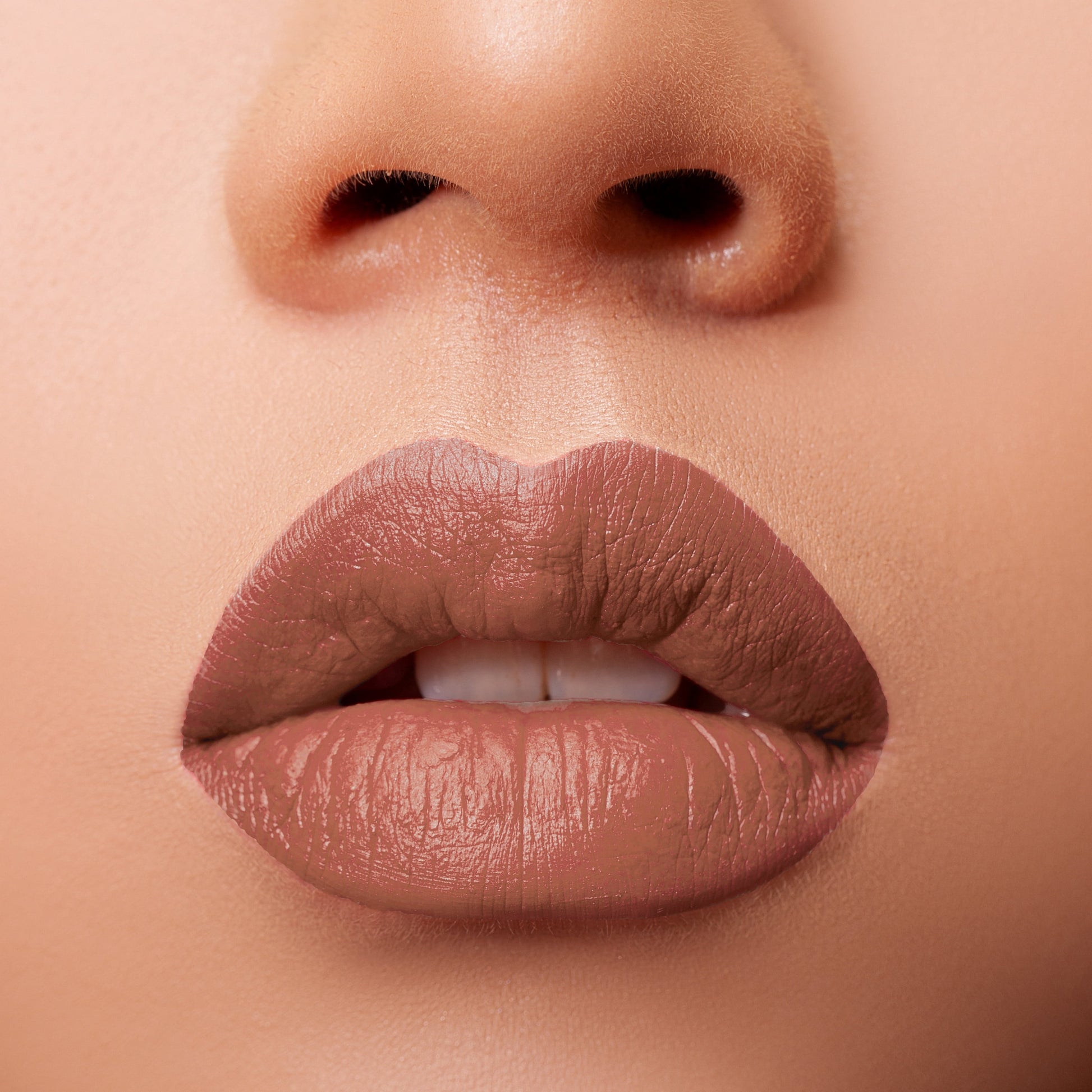 Glossy Pops Lipstick & LipLiner Combo | Urban Lips Collection | Toasty The Mosty - Light Brown