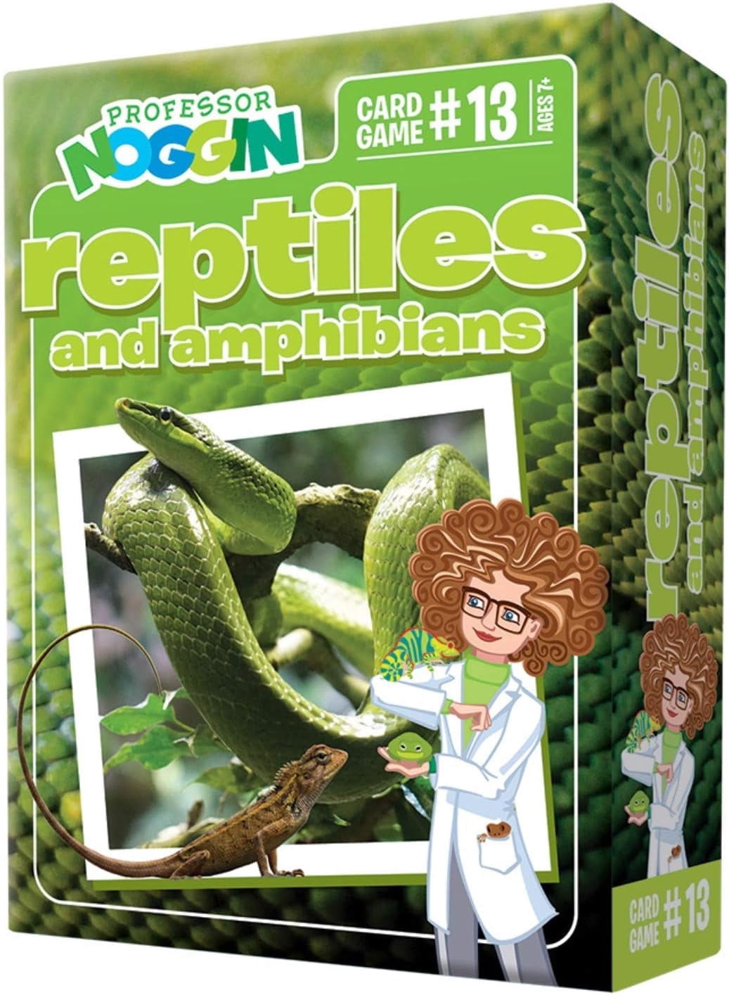 Professor Noggin: Reptiles and Amphibians Educational Card Game For 2 or more Players Ages 7 and up