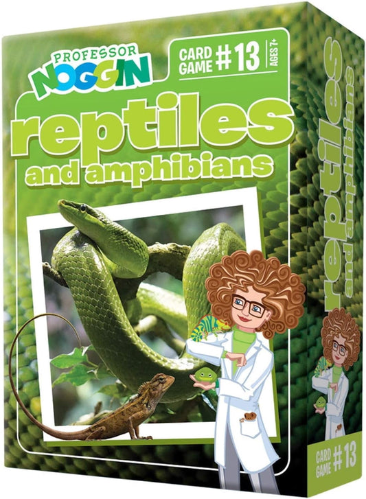 Professor Noggin: Reptiles and Amphibians Educational Card Game For 2 or more Players Ages 7 and up