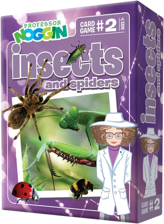 Professor Noggin: Insects and Spiders Educational Card Game For 2 or more Players Ages 7 and up