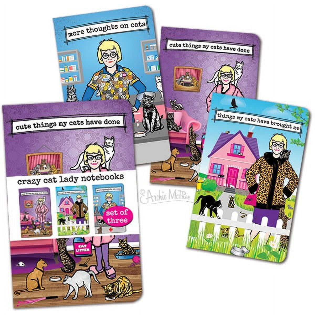 Crazy Cat Lady Notebooks: Set of 3