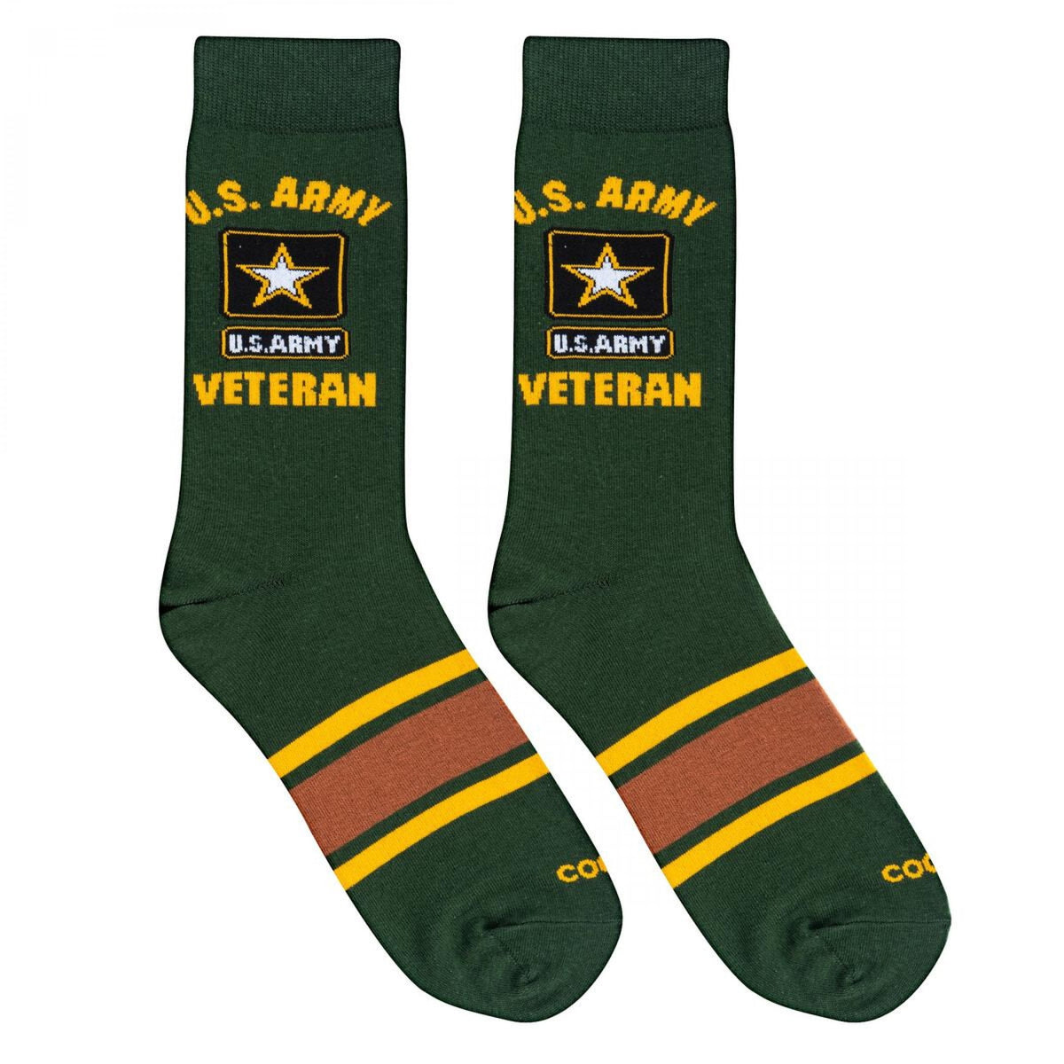 Cool Socks United States Armed Forces Army Veteran, Mens Womens Crew, Funny Graphic Print, Large