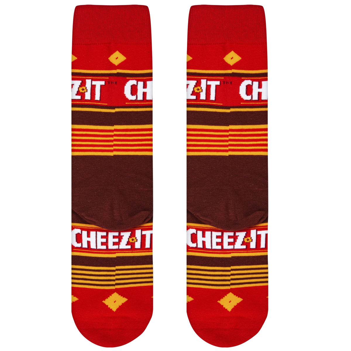 Cool Socks Cheez It Cracker Snack Foodie Crew Socks, Size Medium
