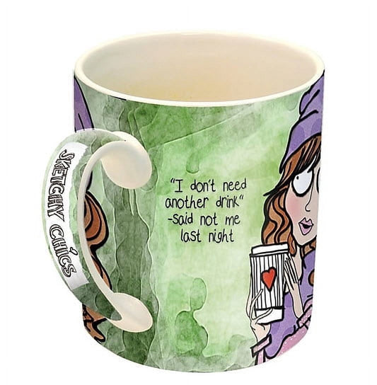 CERAMIC MUG, SKETCHY CHICS â€“ LAST NIGHT