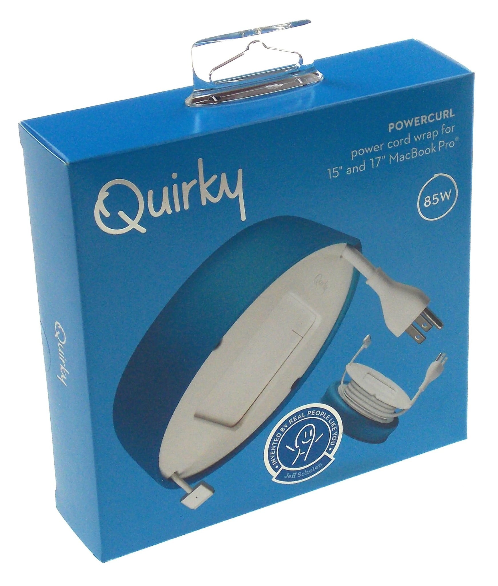 Quirky Powercurl POP Power Cord Wrap Organizer 15" & 17" MacBook Pro Laptop Teal