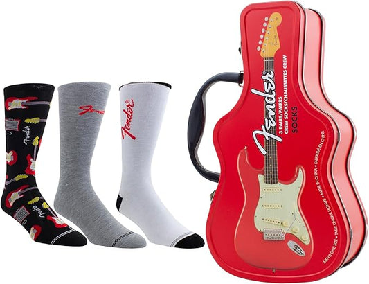 PERRI'S SOCKS - Fender Guitar Tin with 3 Pairs of Socks