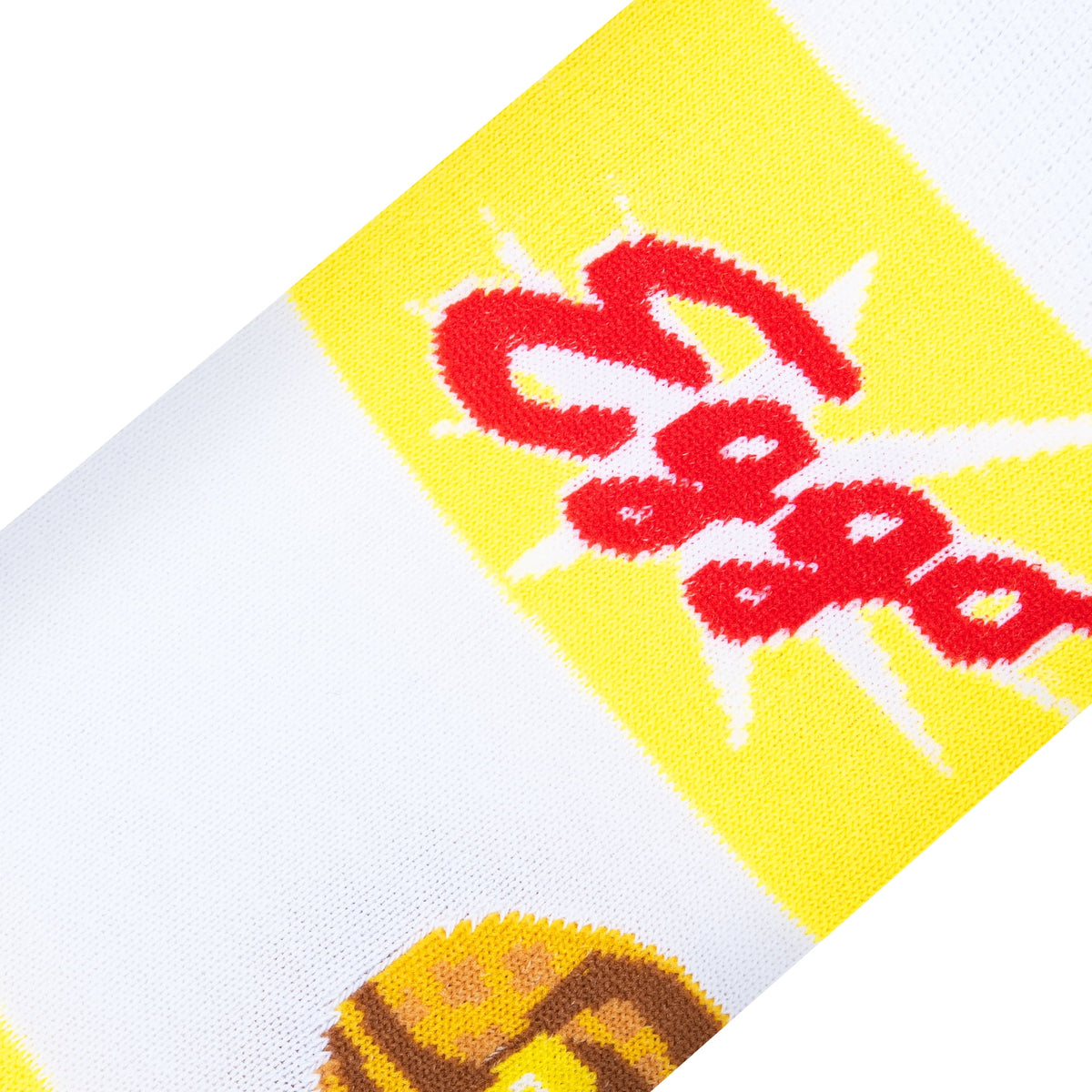 Crazy Socks, Eggo, Striped Breakfast Waffle, Men's Crew Socks Novelty Print