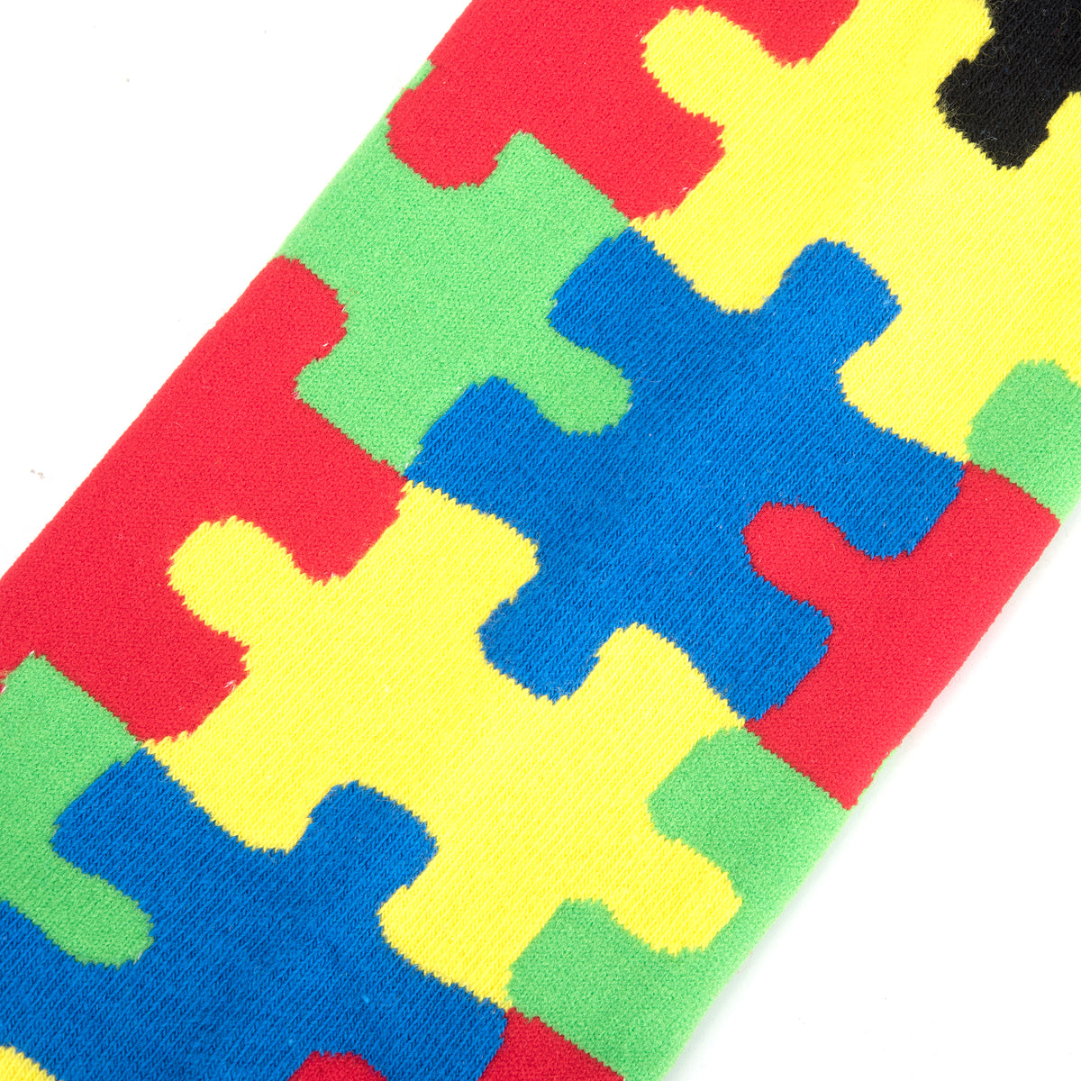Cool Socks Novelty Crew Socks Men's Women's, Puzzled, Graphic Print, Large