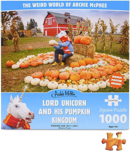 Accoutrements Lord Unicorn & His Pumpkin Kingdom 1000-Piece Jigsaw Puzzle Standard