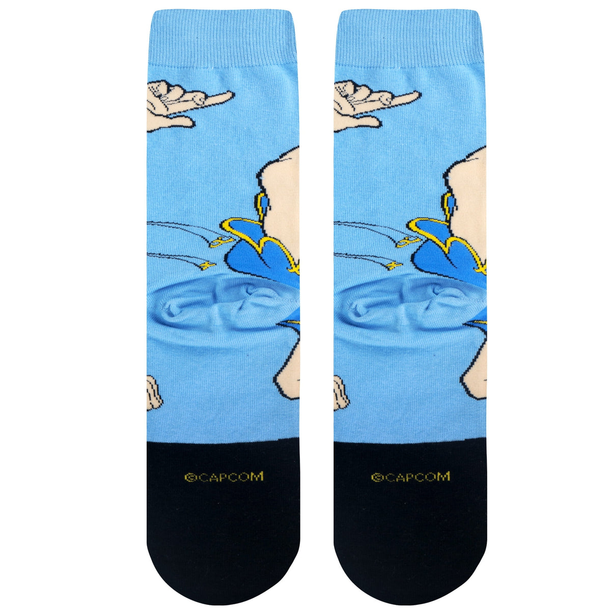 Men's Odd Sox Chun Li Blue Crew Socks - OSFM