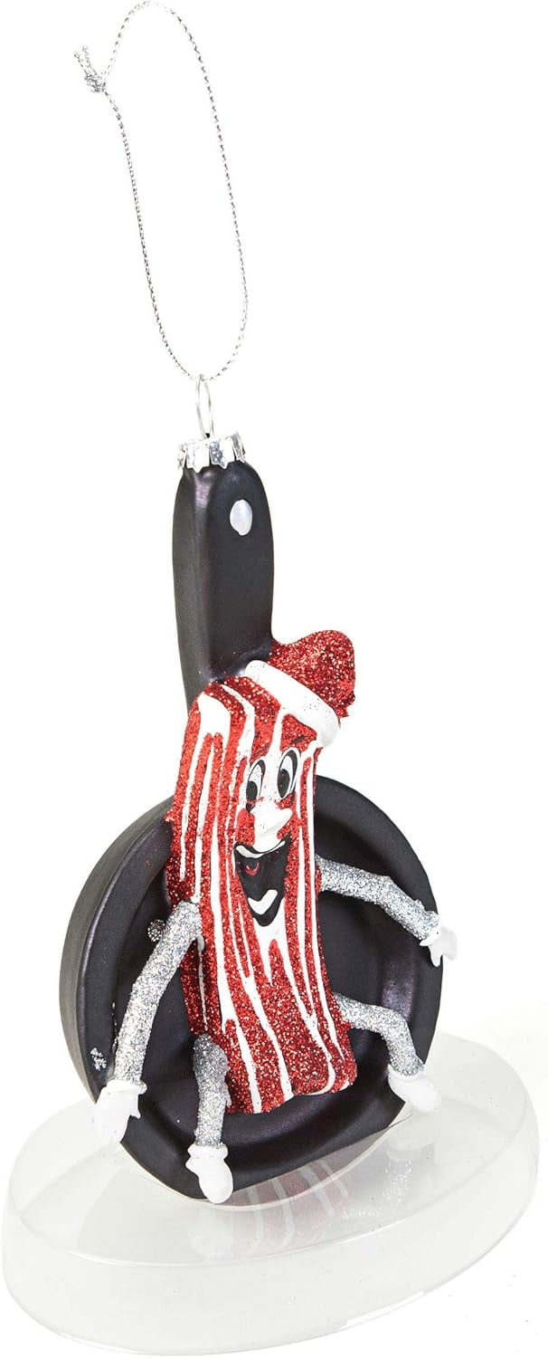 Mr. Bacon Glass Ornament