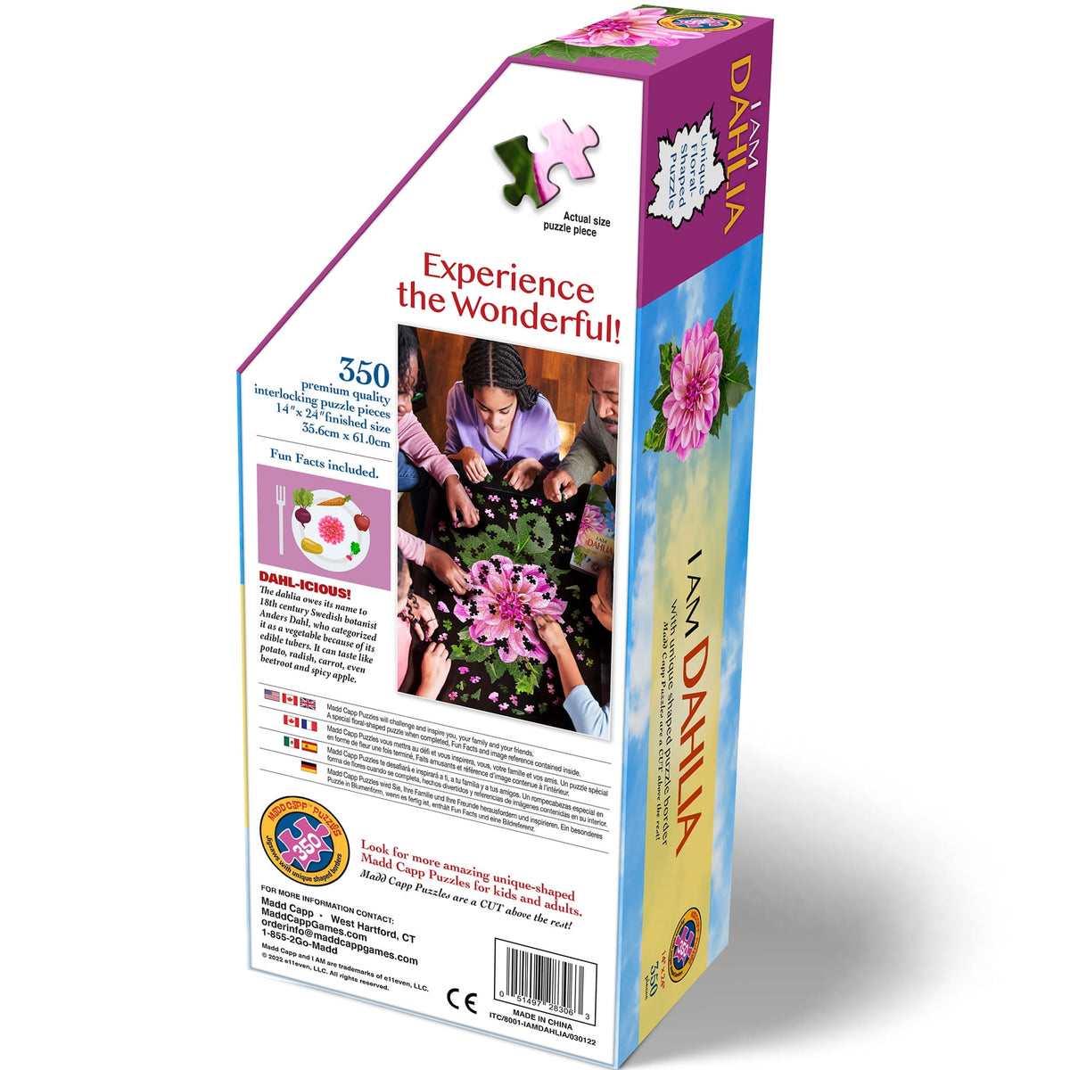 Madd Capp 350-Piece I Am Dahlia Floral Shaped Jigsaw Puzzle