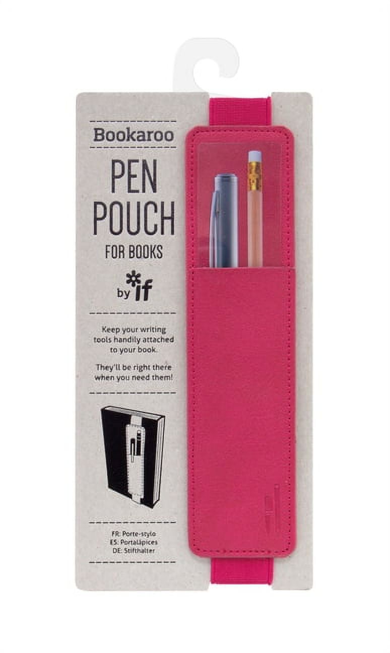 If USA Pencil Case Bookaroo Pen Pouch Leather, Gray