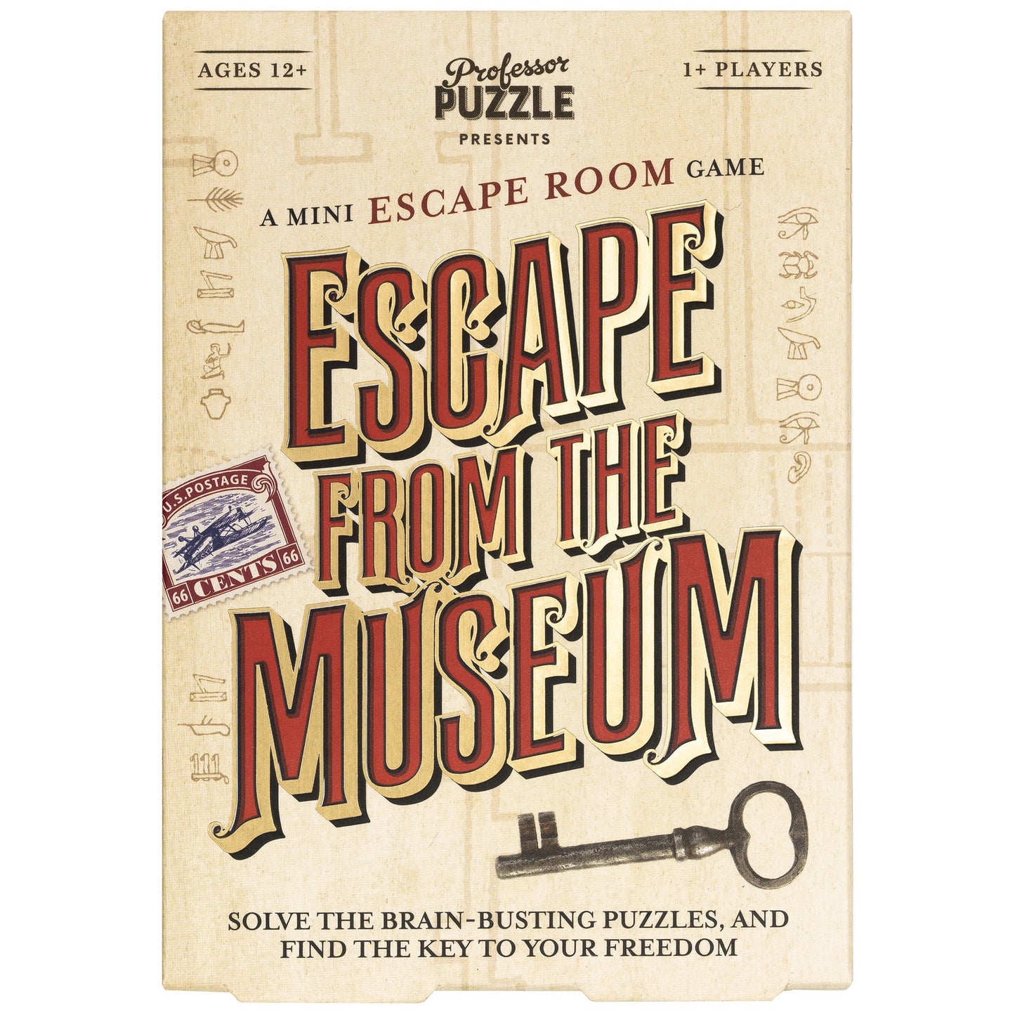 Professor Puzzle: Escape From The Museum - A Mini Escape Room Game, 12 Brain-Busting Puzzles To Solve, Collaborative Party Game, Ages 12+, 1+ Players