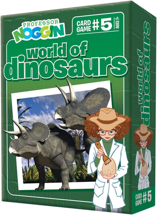 Professor Noggin: World of Dinosaurs Educational Card Game For 2 or more Players Ages 7 and up