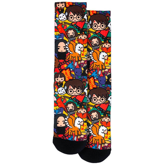 Spoontiques Harry Potter Collage Crew Socks - SHOE SIZE (5-10 Men) (7-12 women)