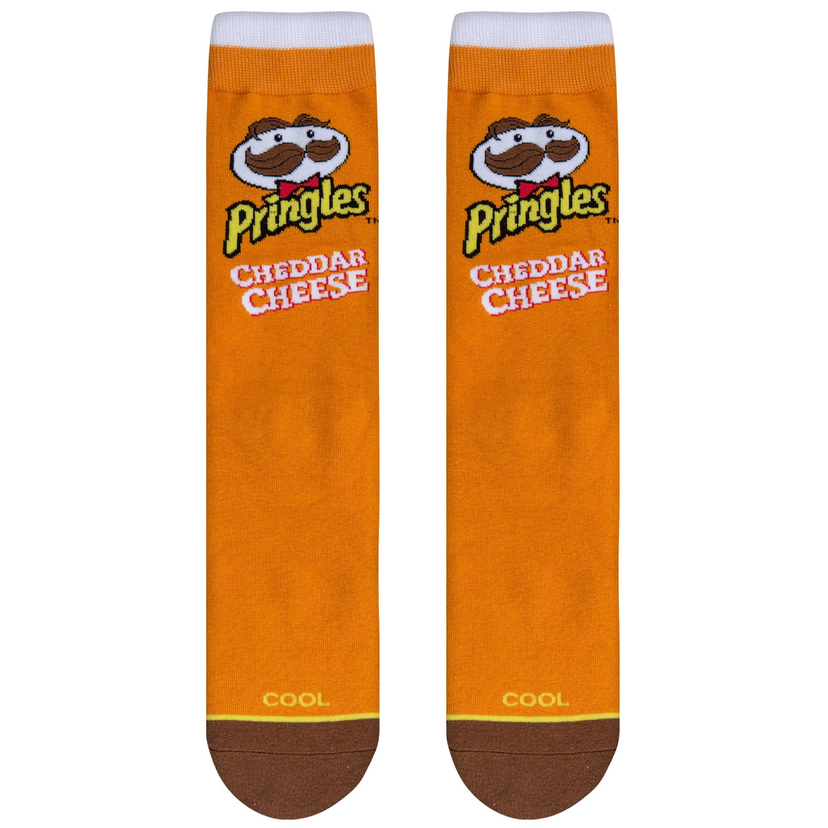 Cool Socks, Pringles Cheddar Cheese Chips, Mens Womens Crew, Funny  Print, Large