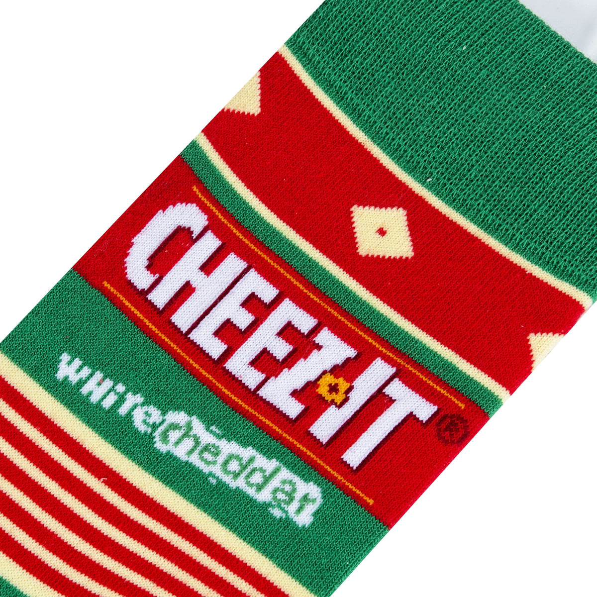 Cool Socks, Cheez It White Cheddar, Mens Womens Crew, Funny Graphic Print, Large