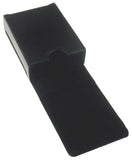 Single Deck Leather Playing Card Case/Holder - Fits Poker and Bridge size cards (Black)