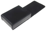 Single Deck Leather Playing Card Case/Holder - Fits Poker and Bridge size cards (Black)