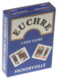 Euchre Playing Cards -2 Euchre Decks in 1 Box with Black Leather Storage Case