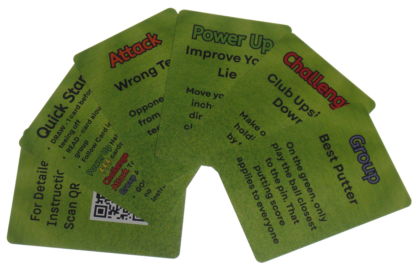 Tee Box Chaos - Waterproof Golf Course Card Deck | 105 Cards Add Strategic Fun to Your Round | Perfect for Golf Outings, Bachelor Parties & Corporate Events
