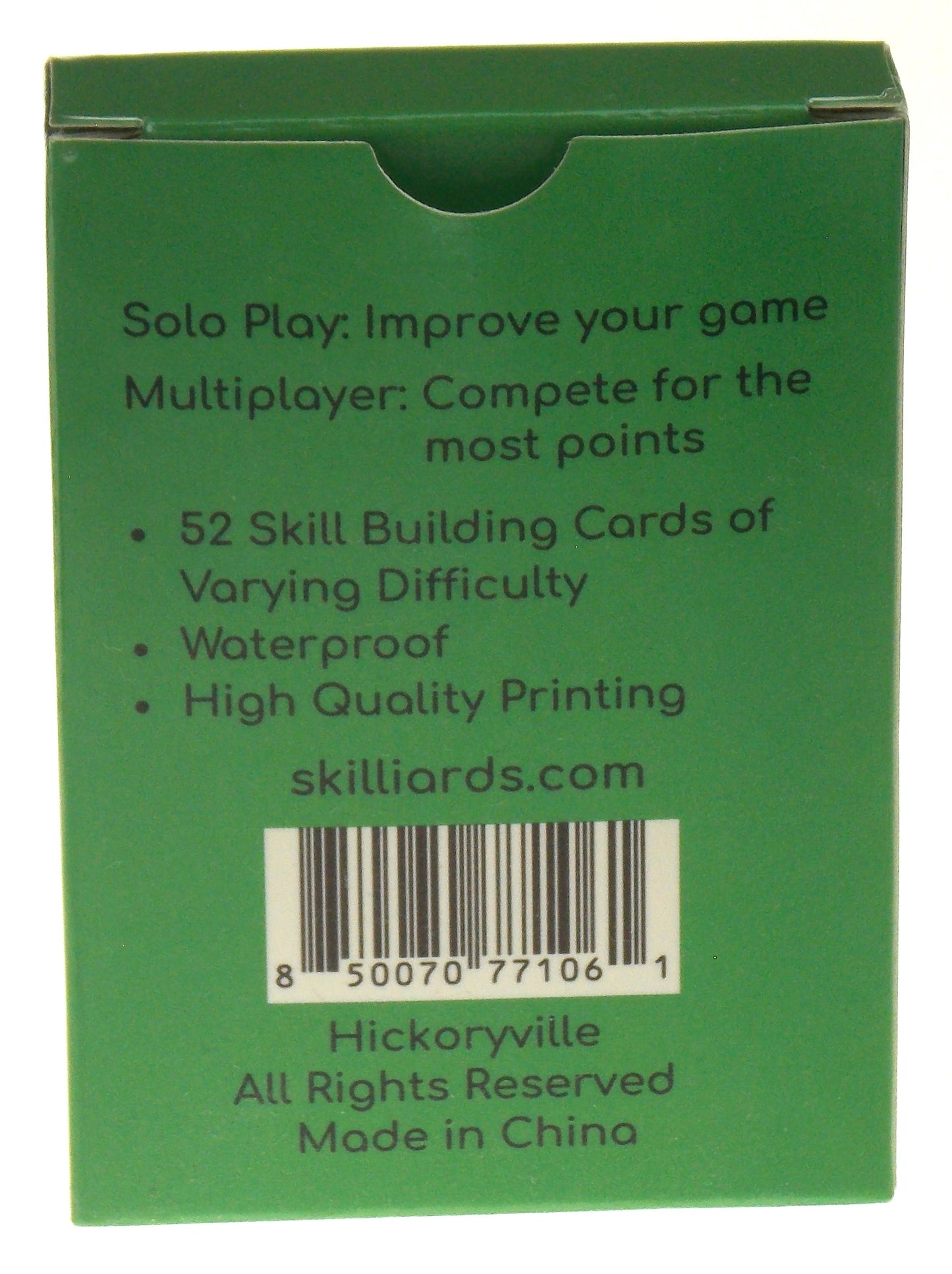 Skilliards - A Billiards Skill Building Card Game