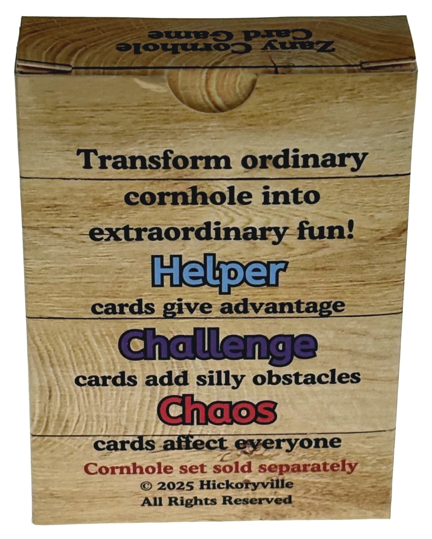 Zany Cornhole Card Deck - Add Hilarious Twists & Challenges to Your Cornhole Games