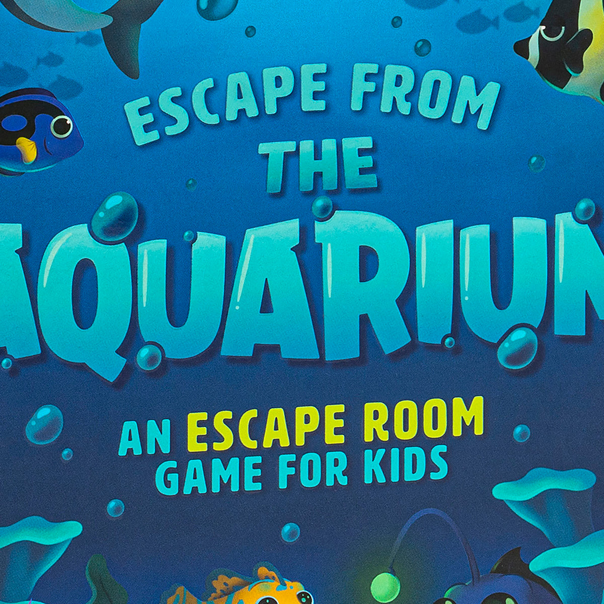 Professor Puzzle: Escape From The Aquarium - Escape Room Game, 11 Logic-Number-Observational Puzzles, Co-Op Underwater Adventure, Kids 8+, 1-6 Players