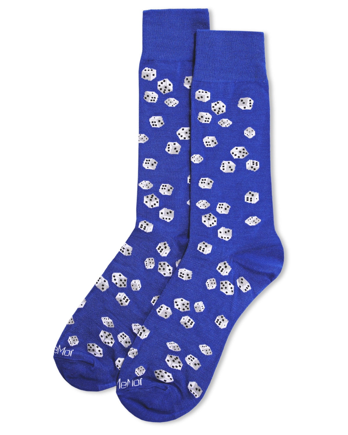 MeMoi Men's Roll of the Dice Bamboo Blend Novelty Crew Sock - Mens - Male, 10-13, Black