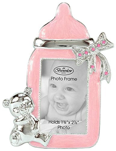 Brownlow Kitchen Baby Girl Bottle Frame, Pink