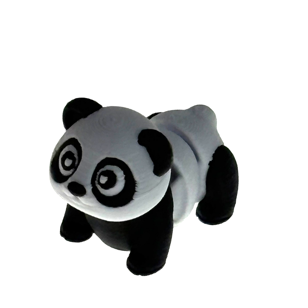 Giant Panda Resting Keychain Bag Clip Articulated 3D Printed  Fidget Toy Gift