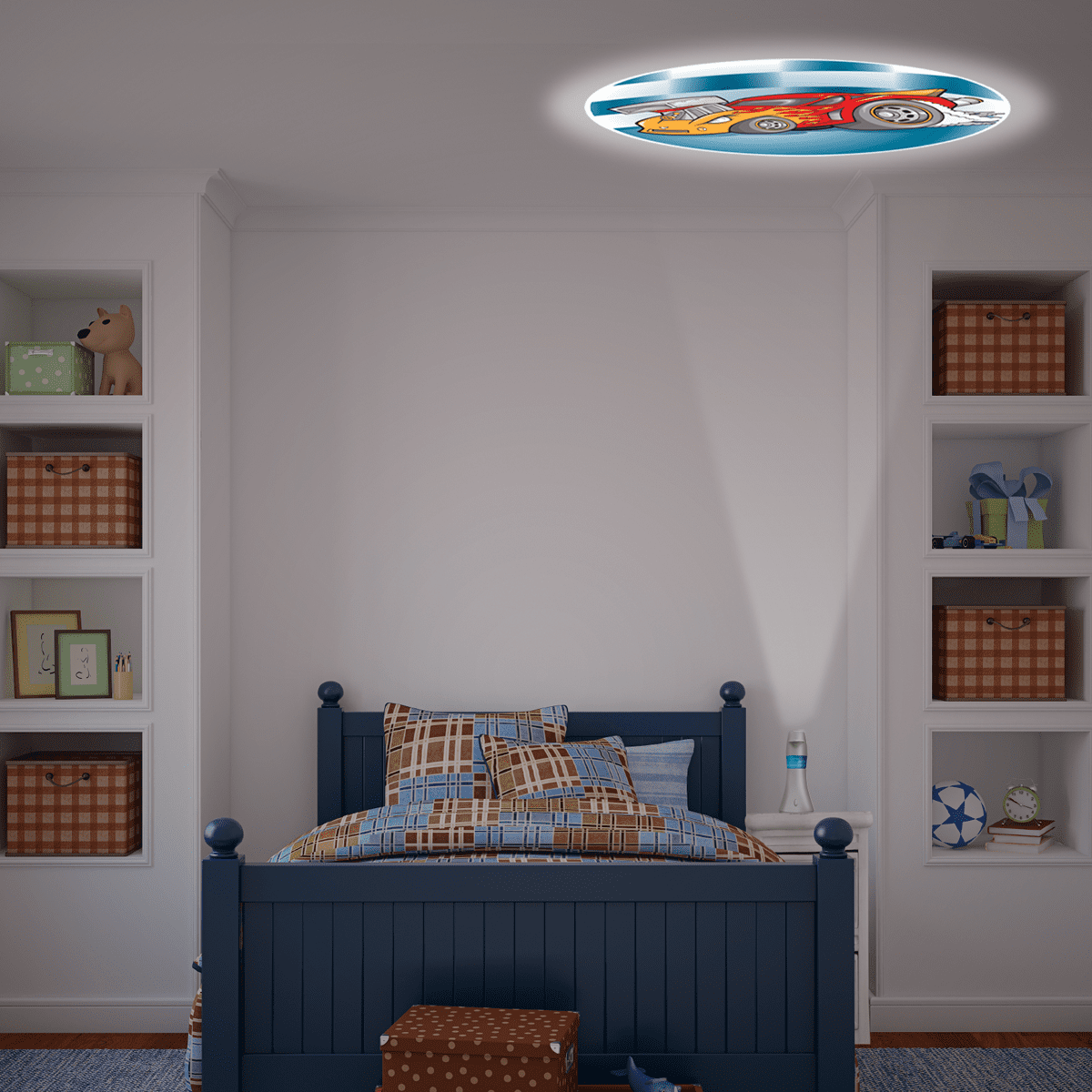 Projectables Boys Themed 6-Image LED Battery-Operated Night Light, 11337