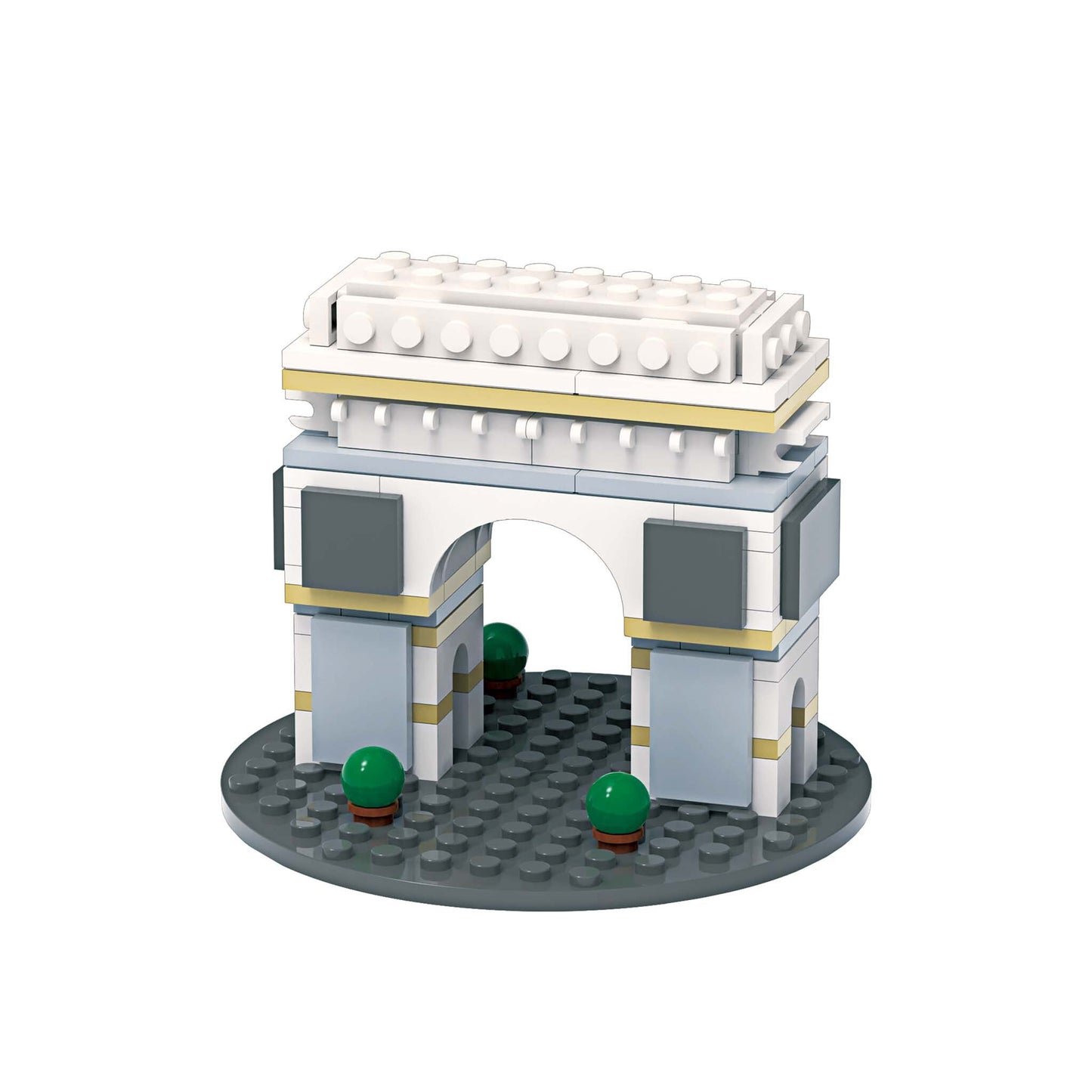 Wise Block Famous Landmark Series France Arc de Triomphe Building Set