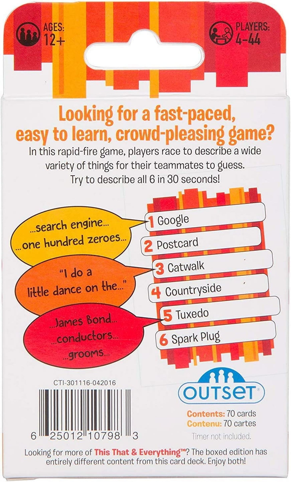 Outset Media This That and Everything: Things - Travel Sized Trivia Party Game for 4 or More Players Ages 12 and up