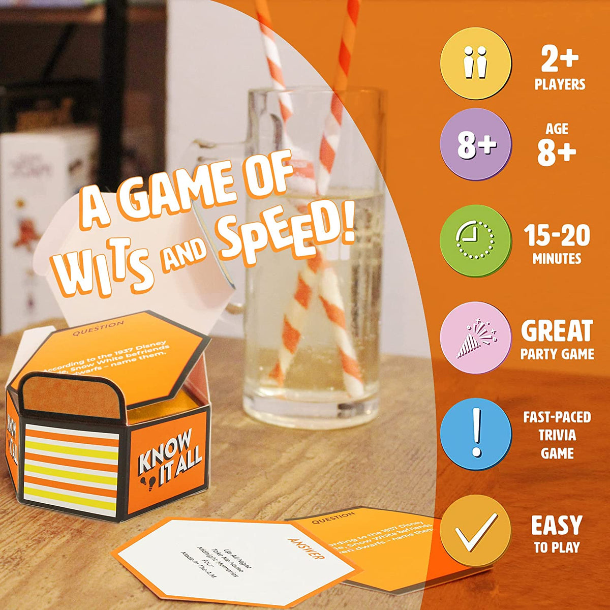 Know It All - Fast Paced Card Game