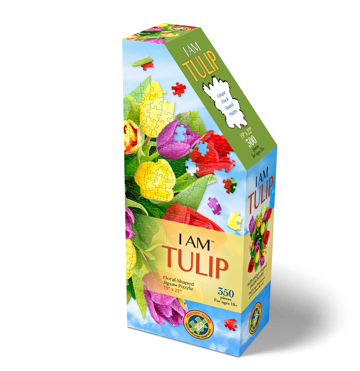 Madd Capp I AM TULIP Floral-Shaped Jigsaw Puzzle, 350 Pieces