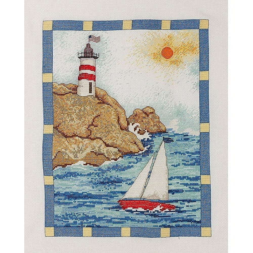 Sailboat Counted Cross Stitch Kit-10"x13