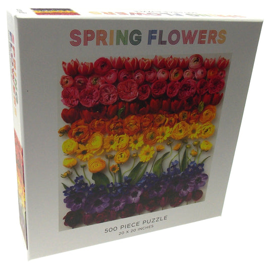 Galison Jigsaw Puzzle Spring Flowers 500 Pieces 20x20